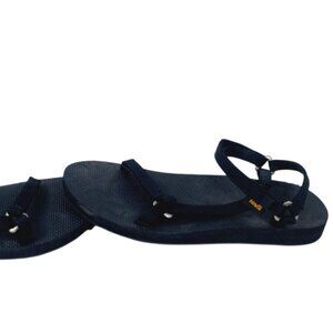 Teva Girls' Black Original Universal Slim Sports Slingback Sandals Size US 8